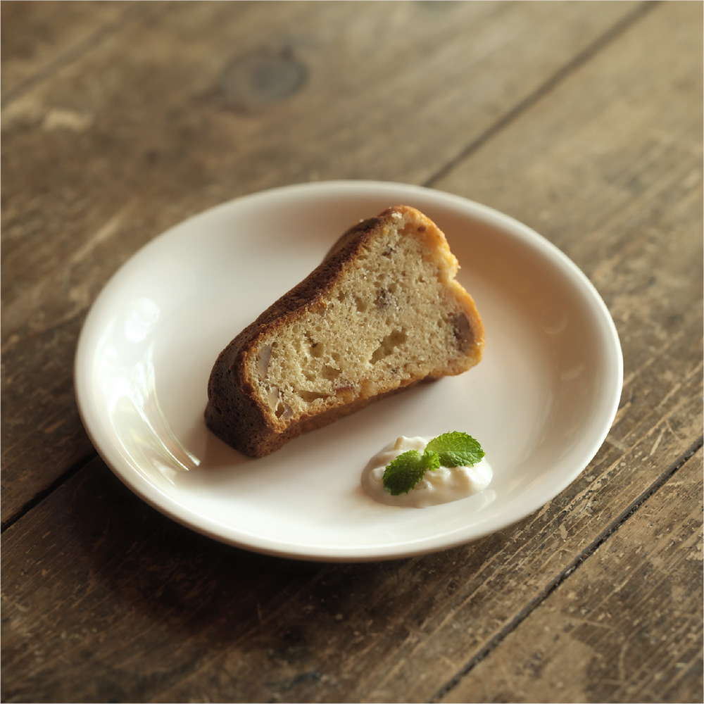 クルミとオレンジピールのパウンド
ケーキ